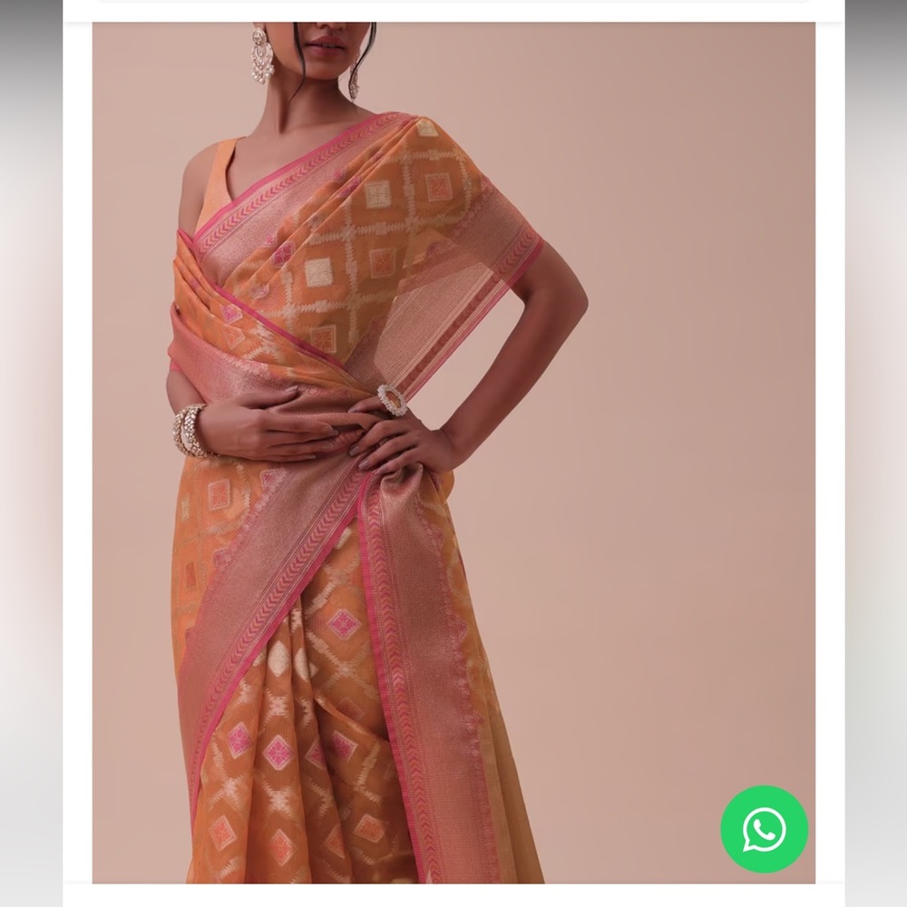 Brand new unstitched saree!